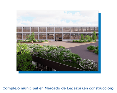Complejo municipal en Mercado de Legazpi (en construcción).