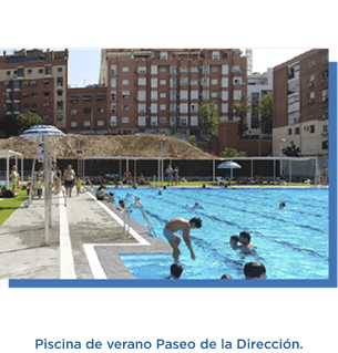 Piscina de verano Paseo de la Dirección.