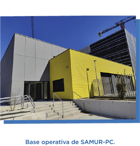 Base operativa de SAMUR-PC.