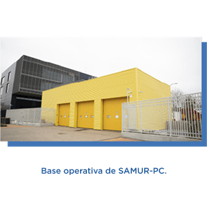 Base operativa de SAMUR-PC.