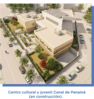 Centro cultural y juvenil Canal de Panamá (en construcción).